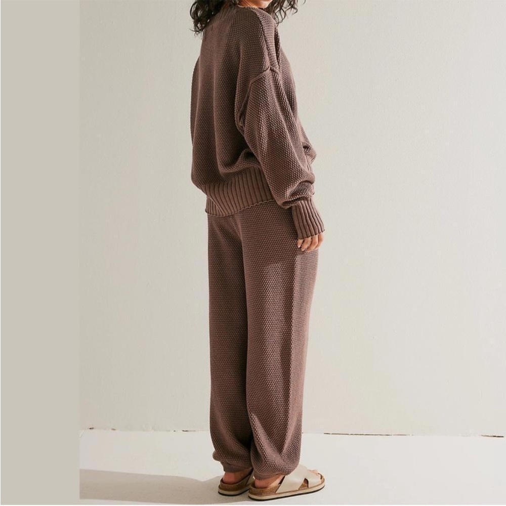 Free‎ People FP Beach Halee Sweater Set Gulf Cocoa - Picture 5 of 16